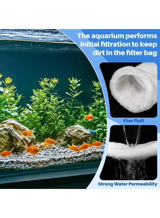 هوانكسين هوم قطعتان من جوارب فلتر الحوض - جوارب حوض السمك. أكياس فلتر ووسائط للفلترة لأحواض أسماك المياه المالحة، الأحواض، البرك، الحديقة، المياه المالحة، المياه العذبة، النباتات، والسلاحف - Image 5